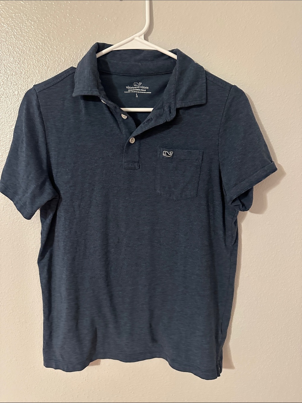 Vineyard Vines Boys  Dark Navy Pocket Polo
